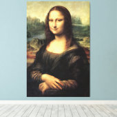 Das Mona Lisa Leonardo da Vinci-Poster Leinwanddruck (Insitu (Holzboden))