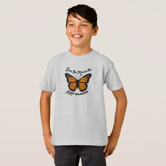 Das Monarch T-Shirt mit Schmetterling gerettet (Vorne ganz)