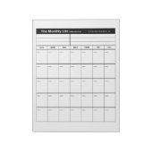 Das monatliche Leben Notizblock (Rotiert)