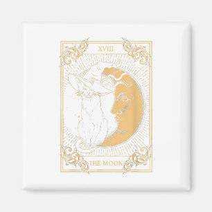 Das Mond-Tarot Xvii Inspirierte Black Cat Hexenhut Magnet