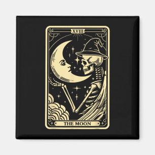 Das Mondkartentchen Halloween Skelett Hexen W Magnet