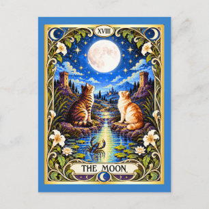 Das Mondkatzen-Tarot - Intuition und Geheimnis Postkarte