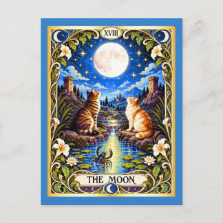 Das Mondkatzen-Tarot - Intuition und Geheimnis Postkarte