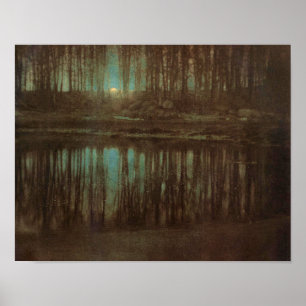 Das Mondlicht des Teiches Poster