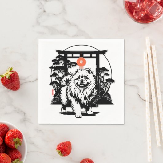 DAS MONDTOR Chow Serviette (Beispiel)