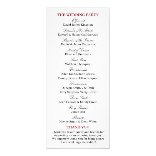 Das Mongram Berry Bush Wedding Collection Programm (Hinten)