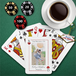 Das Mongram Playing Card Wedding Collection Gunst Spielkarten