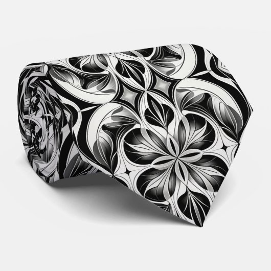 Das monochrome Blut Krawatte (Gerollt)