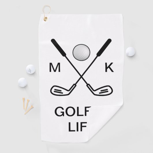 Das Monogramm-Entwurf der Männer Golfhandtuch (Insitu)