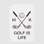Das Monogramm-Entwurf der Männer Golfhandtuch (Vorderseite)