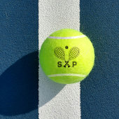 Das Monogramm für das perfekte Match-Individuelle  Tennisbälle
