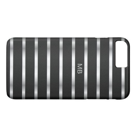 Das Monogramm-Geschäft der Männer Case-Mate iPhone Hülle (Rückseite (Horizontal))