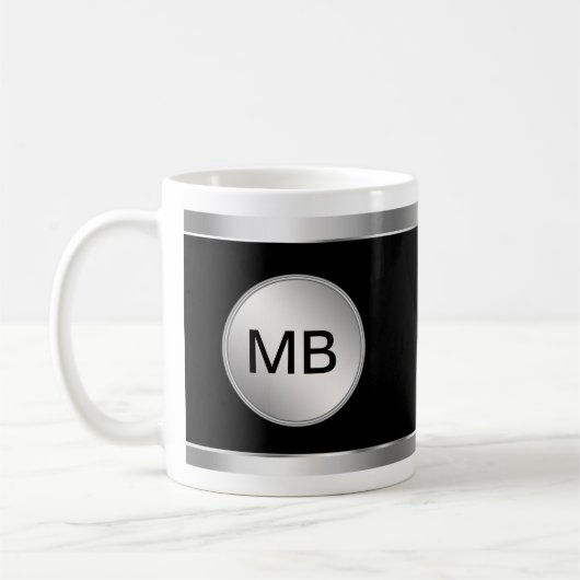 Das Monogramm-Kaffee-Tassen der Männer Kaffeetasse (Links)