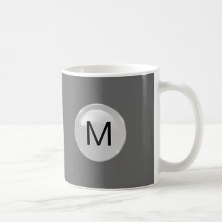 Das Monogramm-Kaffee-Tassen der Männer Kaffeetasse