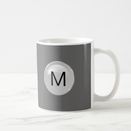 Das Monogramm-Kaffee-Tassen der Männer Kaffeetasse (Rechts)