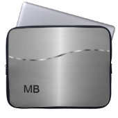 Das Monogramm-Laptop-Hülse der Männer Laptopschutzhülle (Vorderseite)