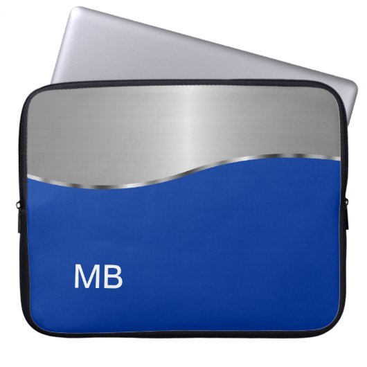 Das Monogramm-Laptop-Hülse der Männer Laptopschutzhülle (Vorderseite)