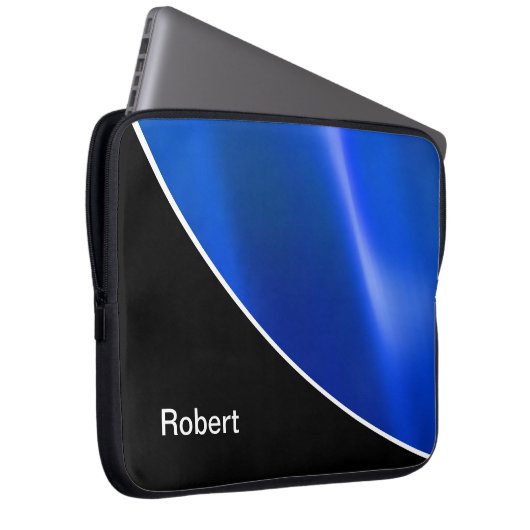 Das Monogramm-Laptop-Hülse der Männer Laptopschutzhülle (Vorne Rechts)