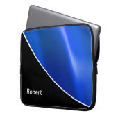 Das Monogramm-Laptop-Hülse der Männer Laptopschutzhülle (Vorderseite Links)