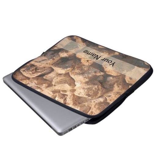 Das Monogramm-Laptop-Hülse der Männer Laptopschutzhülle (Vorne Knopf)