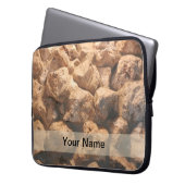 Das Monogramm-Laptop-Hülse der Männer Laptopschutzhülle (Vorderseite Links)