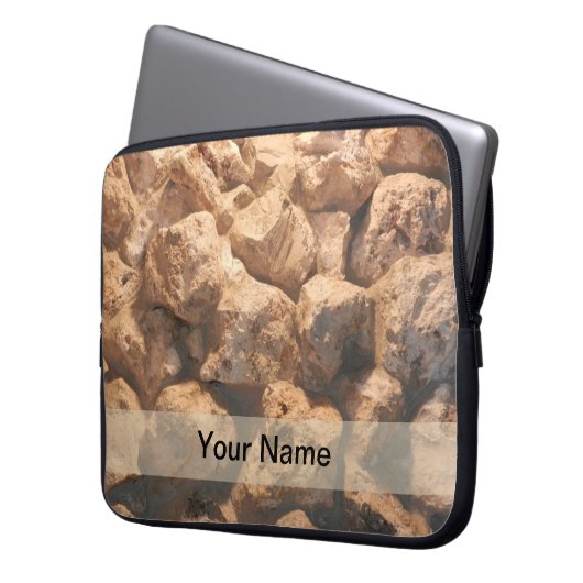 Das Monogramm-Laptop-Hülse der Männer Laptopschutzhülle (Vorderseite Links)