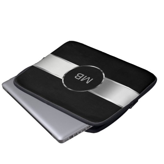 Das Monogramm-Laptop-Kasten der Männer Laptopschutzhülle (Vorne Knopf)