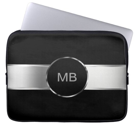 Das Monogramm-Laptop-Kasten der Männer Laptopschutzhülle (Vorderseite)