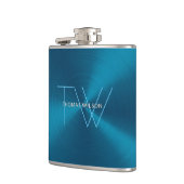 Das Monogramm-modernes Minimalistisches Flachmann (Links)