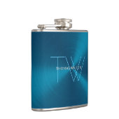 Das Monogramm-modernes Minimalistisches Flachmann (Rechts)