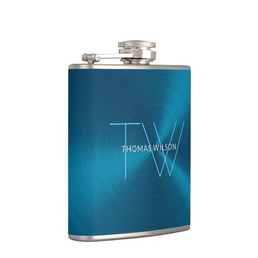 Das Monogramm-modernes Minimalistisches Flachmann (Rechts)