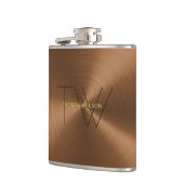 Das Monogramm-modernes Minimalistisches Flachmann (Links)