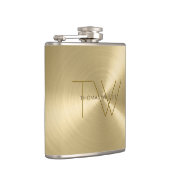 Das Monogramm-modernes Minimalistisches Flachmann (Rechts)