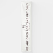 DAS MONOGRAMM RESTAURANT IST IM HAUSE GEÖFFNET BANNER (Vertikal)