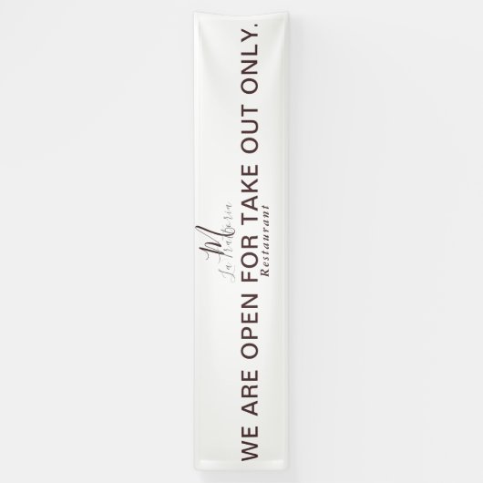 DAS MONOGRAMM RESTAURANT IST IM HAUSE GEÖFFNET BANNER (Vertikal)