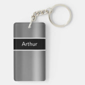Das Monogramm-Schlüsselanhänger der Männer Schlüsselanhänger (Rückseite)