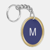 Das Monogramm-Schlüsselanhänger der noblen Männer Schlüsselanhänger (Vorderseite links)