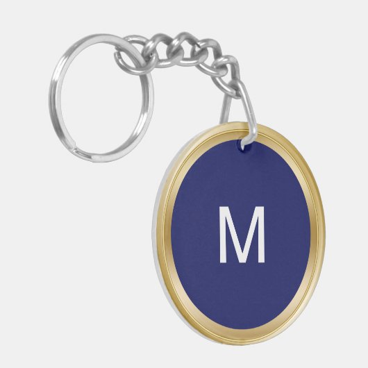 Das Monogramm-Schlüsselanhänger der noblen Männer Schlüsselanhänger (Vorderseite links)