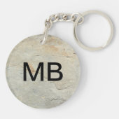 Das Monogramm-Schlüsselanhänger der Schlüsselanhänger (Rückseite)