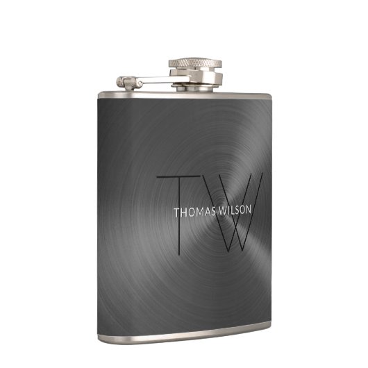 Das Monogrammmodernes Minimalistisches Flachmann (Rechts)