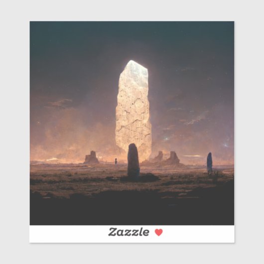 Das Monolith 4 Fantasy Sci-Fi Aufkleber (Blatt)