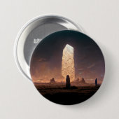 Das Monolith 4 Fantasy Sci-Fi Button (Vorne & Hinten)