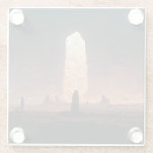 Das Monolith 4 Fantasy Sci-Fi Glasuntersetzer (Rückseite)