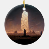 Das Monolith 4 Fantasy Sci-Fi Keramik Ornament (Hinten)