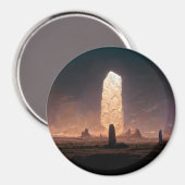 Das Monolith 4 Fantasy Sci-Fi Magnet (Vorderseite/Rückseite)
