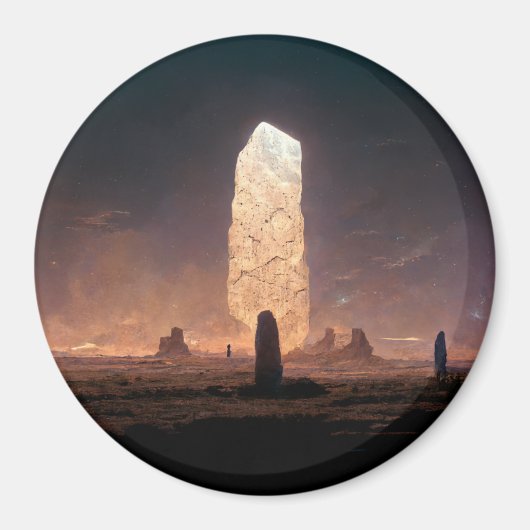 Das Monolith 4 Fantasy Sci-Fi Magnet (Vorne)