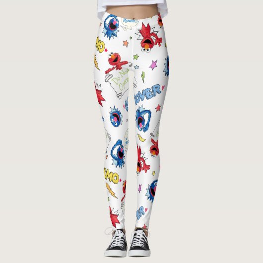 Das Monster am Ende dieses Geschichtenmusters Leggings (Vorderseite)