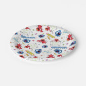 Das Monster am Ende dieses Geschichtenmusters Pappteller (Schrägansicht)