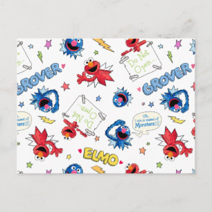 Das Monster am Ende dieses Geschichtenmusters Postkarte