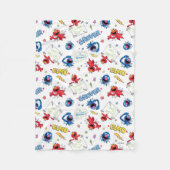 Das Monster am Ende dieses historischen Musters Fleecedecke (Vorderseite)